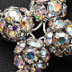 Croce strass aurora boreale diam 10 mm s3