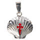 Pendant charm in 925 silver, Santiago de Compostela scallop shell s5
