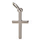 Cross pendant in polished sterling silver 2cm s1