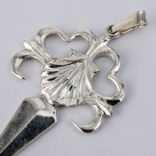 Santiago de Compostela Cross in shiny silver 925 2