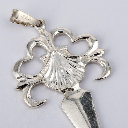Santiago de Compostela Cross in shiny silver 925 3