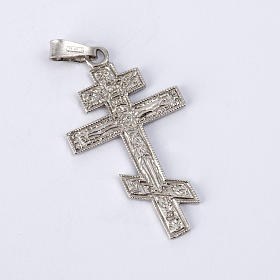 Crucifix orthodoxe en argent 925