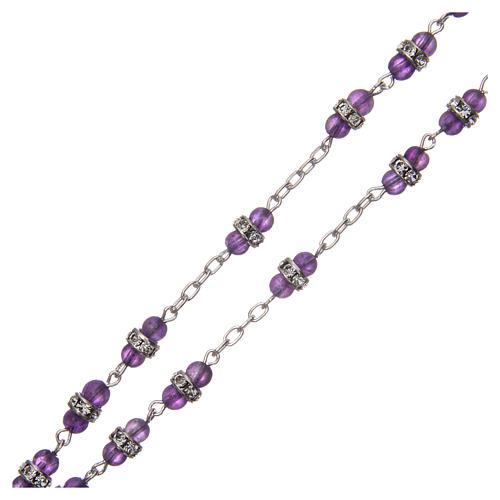 Rosary beads in 925 silver and amethyst 3