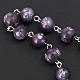 Bracelet with 0,31in purple Perle a Lume venetian beads s3