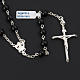 Rosary beads with Roman basilicas, Silver and onyx 6 mm s2