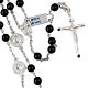 Rosary beads with Roman basilicas, Silver and onyx 6 mm s1