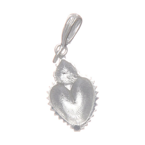 Ex-voto heart pendant in silver 925 2