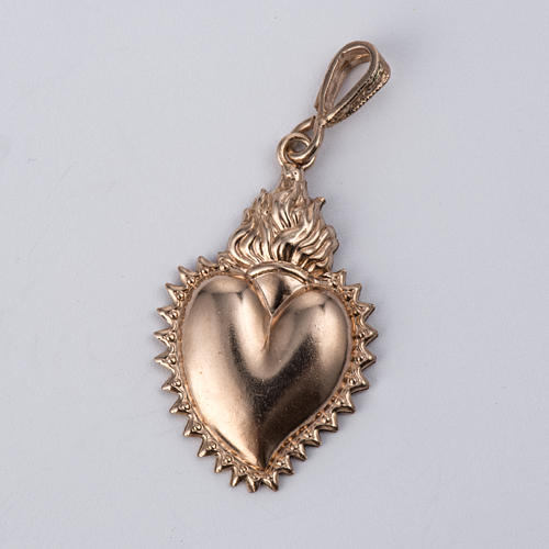 Ex-voto pendant in rose silver 925 1