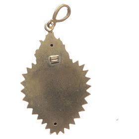 Pendente ex-voto arg. 925 dorato senza bordo