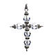 Cross pendant with white strass s1