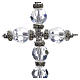 Cross pendant with white strass s2