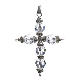 Croce strass bianco