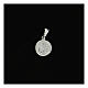 Pendant medal in sterling silver, Saint Francis 9mm s2