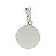 Pendant medal in sterling silver, Saint Francis 9mm s3