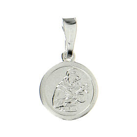 Médaille St François 9 mm en argent 925