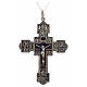 Pendant crucifix with Stations of the Cross, sterling silver s1