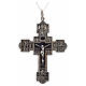 Pendente croce con Via Crucis argento 925 s1