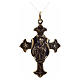 Croce di San Francesco con benedizione argento 925 s1