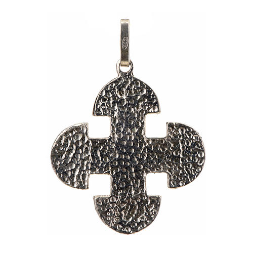 Croce romanica di derivazione greca argento 925 2