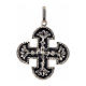 Pendant Greek Romanesque cross, sterling silver s1