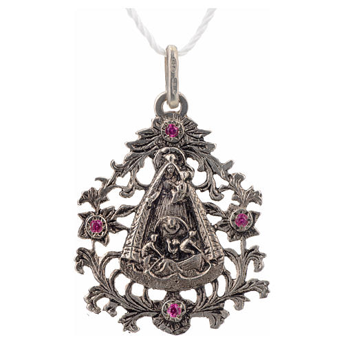 Pendant Our Lady of El Cobre in sterling silver 3