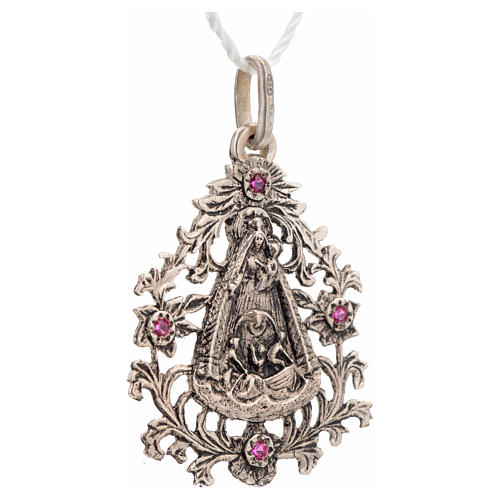 Pendant Our Lady of El Cobre in sterling silver 4