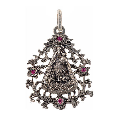 Pendant Our Lady of El Cobre in sterling silver 1