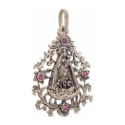 Pendant Our Lady of El Cobre in sterling silver 2