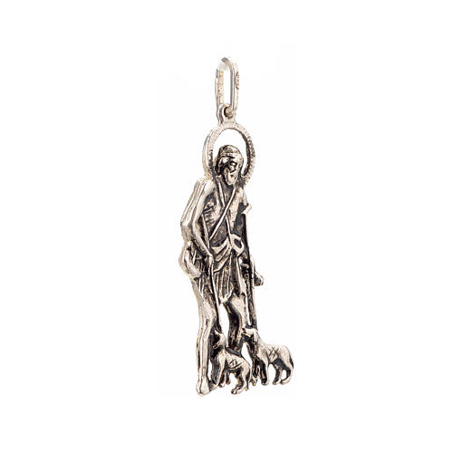 Pendentif Saint Lazare 4x1.7cm argent 925 2