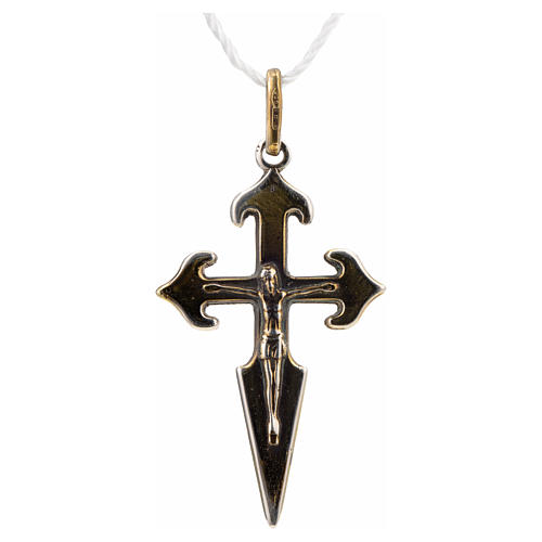 Croix de Saint Jacques de Compostelle en argent 925 1