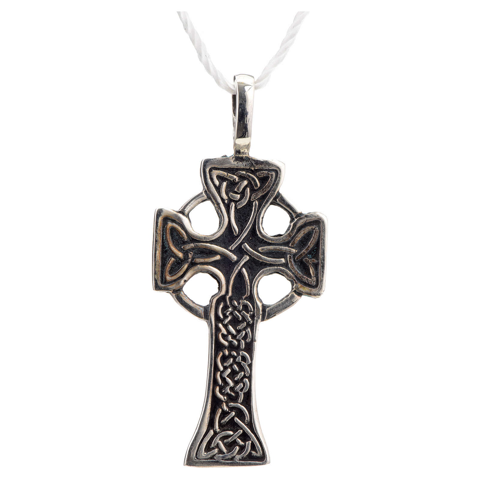925 Argent Droite Améthyste Ovale Collier, 45.7cm