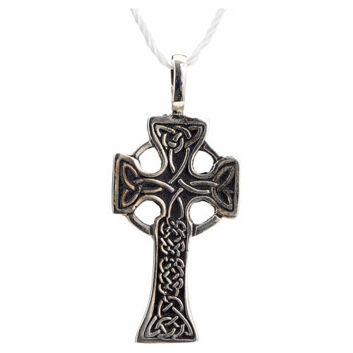 Pendant Celtic cross in sterling silver 3