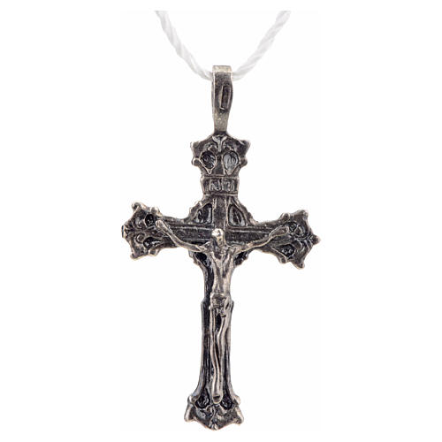 Pendant cross 1700 style in sterling silver 3