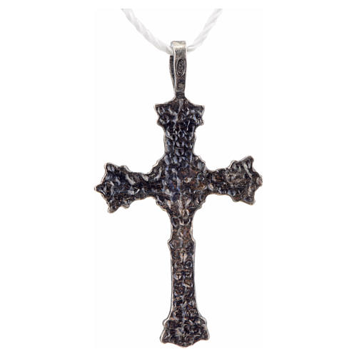 Pendant cross 1700 style in sterling silver 4