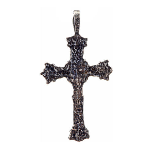 Pendant cross 1700 style in sterling silver 2