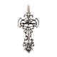 Pendant cross in sterling silver, decorated with silver finish s1