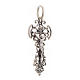 Pendant cross in sterling silver, decorated with silver finish s2