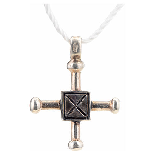 Croce di San Geminiano 2,7x2,2 cm argento 925 3