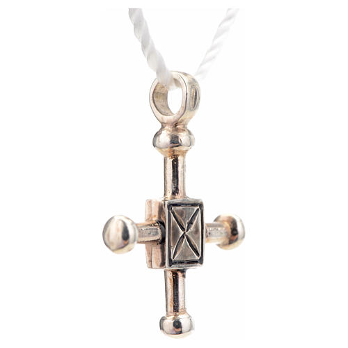 Pendant cross Saint Geminianus in sterling silver 2,7x2,2cm 4