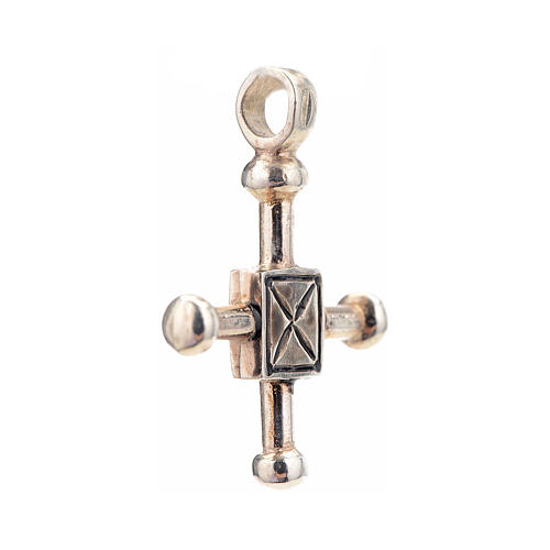 Pendant cross Saint Geminianus in sterling silver 2,7x2,2cm 2