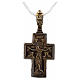 Pendant Slavic crucifix in sterling silver s1