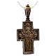Pendant Slavic crucifix in sterling silver s2