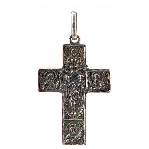 Slawisches Kreuz Silber 925, mit Silber-Finish 2