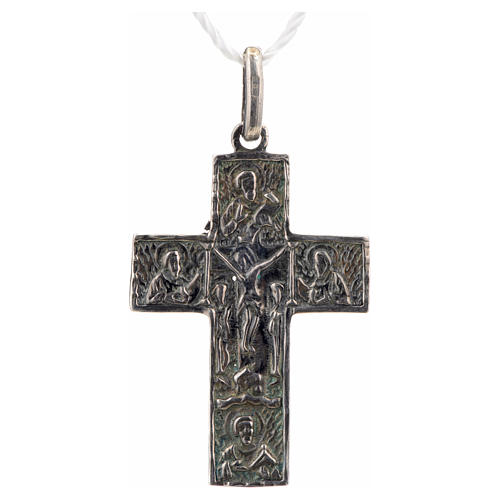 Croix images crucifixion et déposition argent 925 3