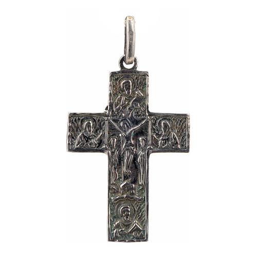 Croix images crucifixion et déposition argent 925 1