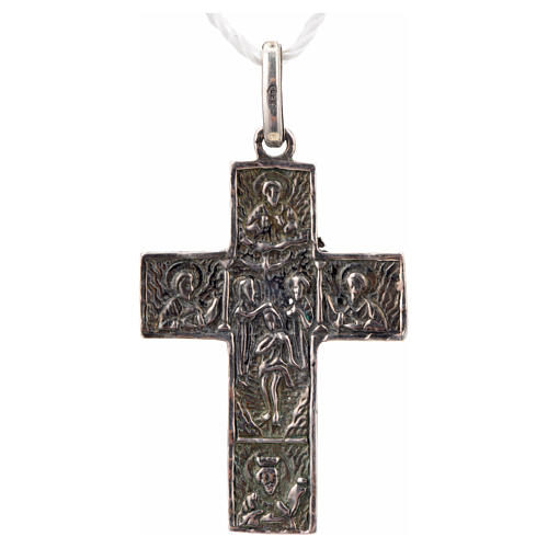 Croce slava in argento 925 finitura argentata 4
