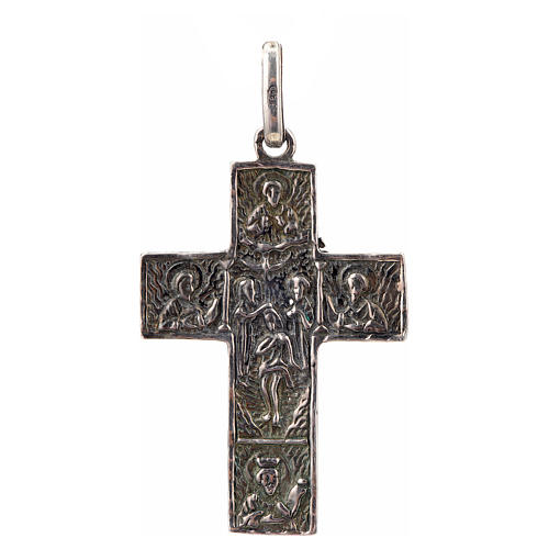 Croce slava in argento 925 finitura argentata 2