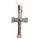 Pendant classic cross in sterling silver, silver finish s2