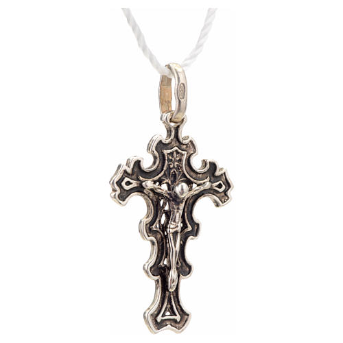 Pendentif argent 925 crucifix style baroque 2