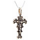 Pendant cross 1600 style in sterling silver s2